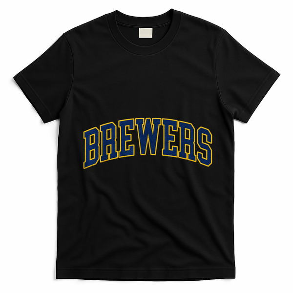 Vintage Brewers Retro Classic Sports Fan Gift T-Shirt - Black