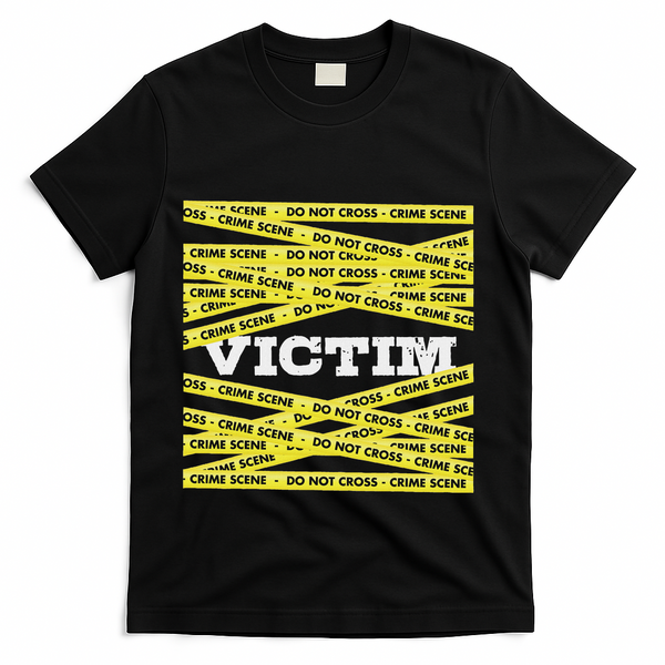 Victim Crime Scene Do No Cross True Crime Costume T-Shirt - Black