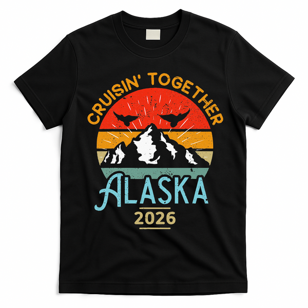 Vintage Cruisin Together Alaska 2026 T-Shirt - Black