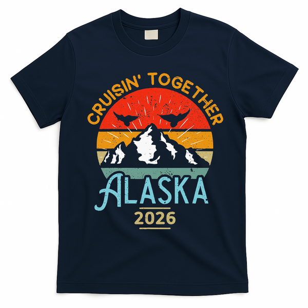 Vintage Cruisin Together Alaska 2026 T-Shirt - Navy Blue