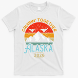 Vintage Cruisin Together Alaska 2026 T-Shirt - White