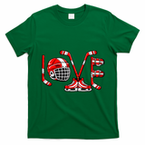 Valentines Day Love Ice Hockey T-Shirt - Irish Green