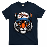 Vintage Detroit Name Graphic Design T-Shirt - Navy
