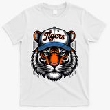 Vintage Detroit Name Graphic Design T-Shirt - White