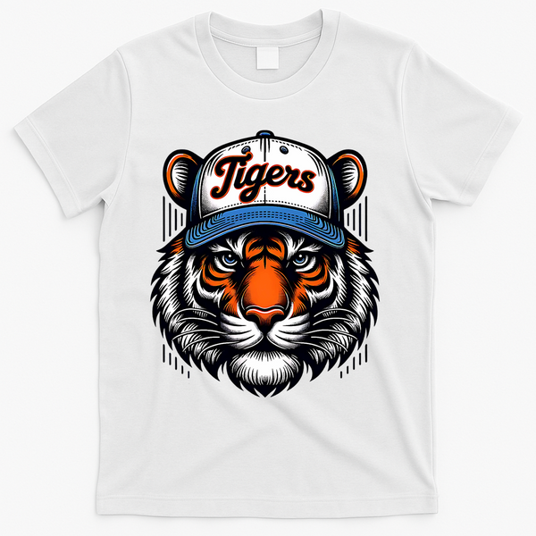 Vintage Detroit Name Graphic Design T-Shirt - White