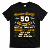 Vintage Dude The Man Myth Legend 50 Yrs 50th Birthday Shirt T-Shirt - Black