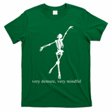 Very Demure Very Mindful Funny Skeleton T-Shirt - Irish Green