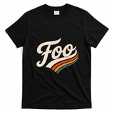 Vintage Foo Name Retro Style T-Shirt - Black