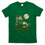 Vintage Halloween Opossum Pumpkin Trick Or Treating T-Shirt - Irish Green