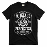 50th Birthday Genuine All Original Parts T-Shirt - Black