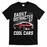 Vintage Muscle Car Easily Distracted By Cool Cars Great Gift T-Shirt - Black
