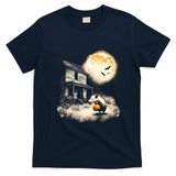 Vintage Opossum Halloween T-Shirt - Navy Blue
