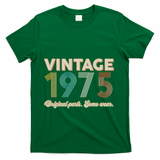 Vintage Original Parts Some Wear 1975 50th Birthday T-Shirt - Green