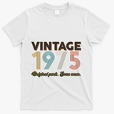 Vintage Original Parts Some Wear 1975 50th Birthday T-Shirt - White