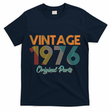 Vintage Original Parts Birthday 1976 50th Birthday T-Shirt - Navy