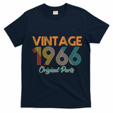 Vintage Original Parts Birthday 1966 60th Birthday T-Shirt - Navy Blue