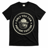 Vintage Resist Only You Can Prevent Fascism T-Shirt - Black