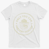 Vintage Resist Only You Can Prevent Fascism T-Shirt - White
