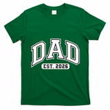 Varsity Sporty Dad Est 2026  T-Shirt - Irish Green
