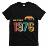 Vintage Sun Nature Wilderness 1976 50th Birthday T-Shirt - Black