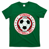 Vintage Tunisia Football 1957 Soccer T-Shirt - Irish Green