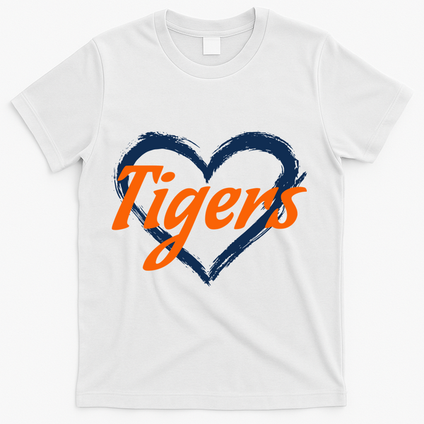 Vintage Tigers Throwback Retro T-Shirt - White