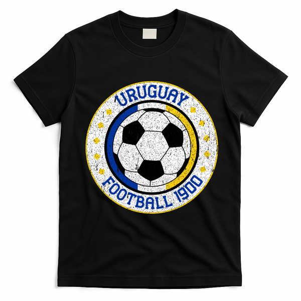 Vintage Uruguay Football 1900 Soccer T-Shirt - Black