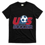 Vintage USA Soccer Fan  T-Shirt - Black