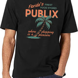 Vintage Publix Florida's Finest Food Stores Black T-Shirt - White
