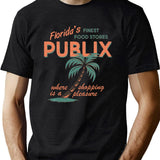 Vintage Publix Florida's Finest Food Stores Black T-Shirt - Green