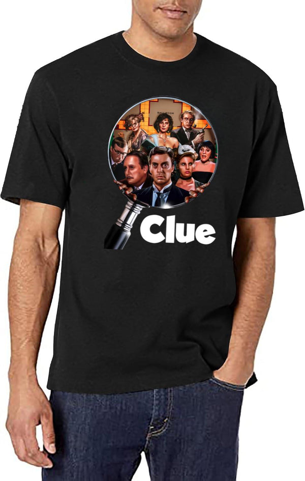Vintage Zoom Clue Movie Squad Classic Black T-Shirt - White