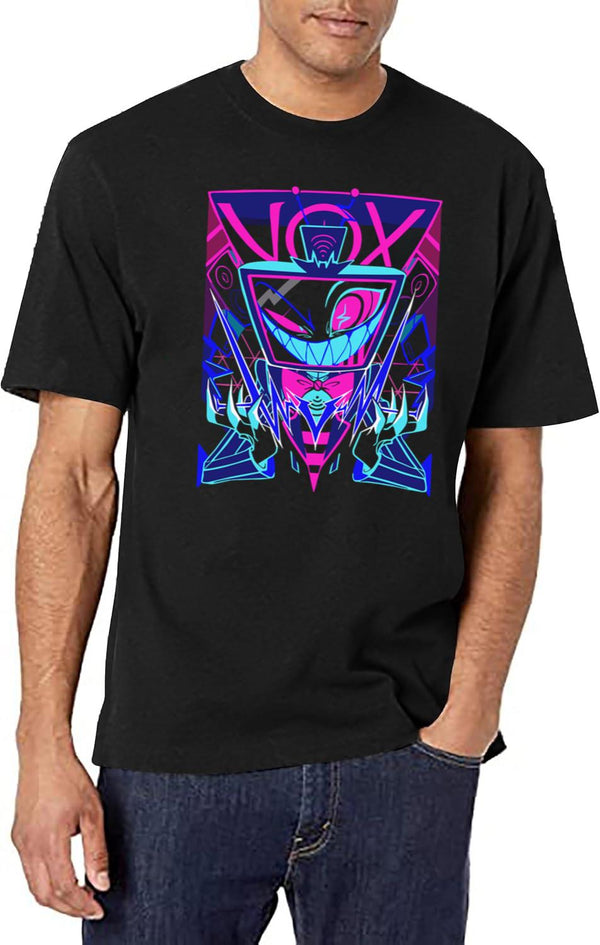 Vox Hazbin Hotel Essential Black T-Shirt - White