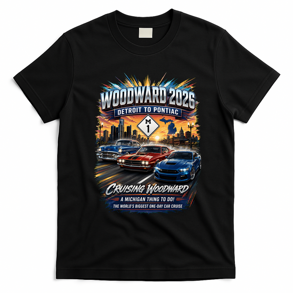 Woodward 2026 The World's Largest Car Cruise M1 T-Shirt - Black
