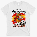 World Champions 2026 Spain Soccer T-Shirt - White