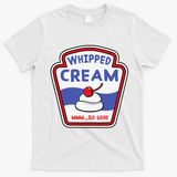 Whipped Cream Condiment Ice Cream Halloween Costume T-Shirt - White