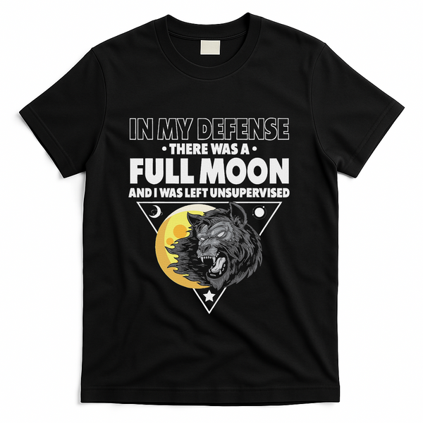 Werewolf Full Moon Werewolf T-Shirt - Black