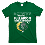 Werewolf Full Moon Werewolf T-Shirt - Green
