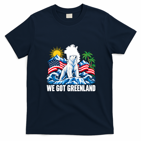 We Got Greenland USA T-Shirt - Navy Blue