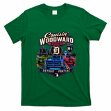 Cruisin' Woodward M1 2026 Detroit To Pontiac Neon T-Shirt - Irish Green