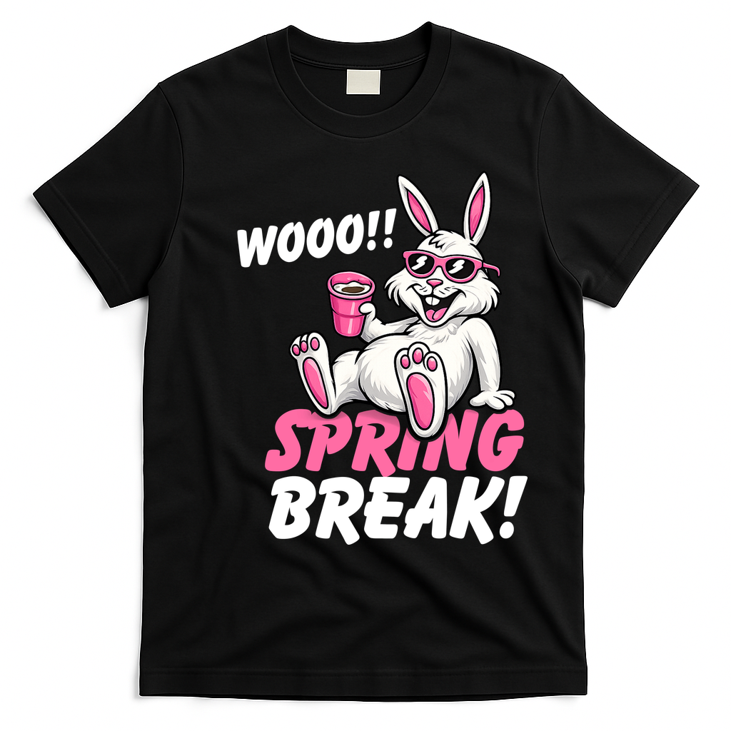 WOO Sring Break T-Shirt - Black