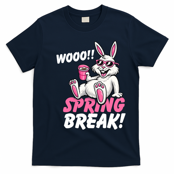 WOO Sring Break T-Shirt - Navy Blue