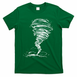 While Storm Tornado Twister Hurricane Weather Scary Costume T-Shirt - Green
