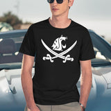 WSU Pirate Swing Your Sword Black T-Shirt - Navy
