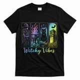 Witchy Vibes Halloween Spooky Season T-Shirt - Black