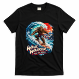 WAVE WARRIOR – Bigfoot Samurai Surfing T-Shirt - Black