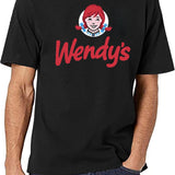 Wendy Fast Food Restaurant Logo Essential Black T-Shirt - White