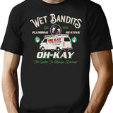 Wet Bandits Plumbing Heating Dks Black T-Shirt 3 - Black