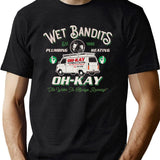 Wet Bandits Plumbing Heating Dks Black T-Shirt 3 - Green