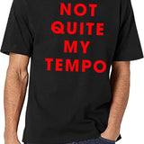 Whiplash Black T-Shirt - NOT QUITE MY TEMPO Black T-Shirt - White