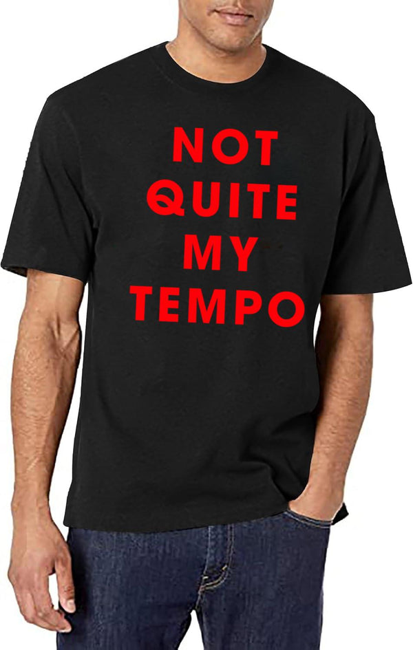 Whiplash Black T-Shirt - NOT QUITE MY TEMPO Black T-Shirt - White